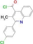 2-(4-chlorophenyl)-3-methylquinoline-4-carbonyl chloride