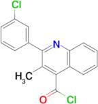 2-(3-chlorophenyl)-3-methylquinoline-4-carbonyl chloride