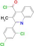 2-(2,4-dichlorophenyl)-3-methylquinoline-4-carbonyl chloride