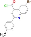 6-bromo-2-(4-methylphenyl)quinoline-4-carbonyl chloride
