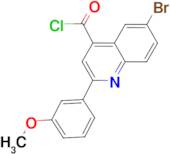 6-bromo-2-(3-methoxyphenyl)quinoline-4-carbonyl chloride