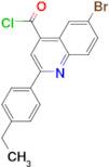 6-bromo-2-(4-ethylphenyl)quinoline-4-carbonyl chloride