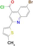 6-bromo-2-(5-methyl-2-thienyl)quinoline-4-carbonyl chloride