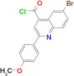 6-bromo-2-(4-methoxyphenyl)quinoline-4-carbonyl chloride