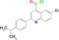 6-bromo-2-(4-isopropylphenyl)quinoline-4-carbonyl chloride