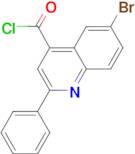 6-bromo-2-phenylquinoline-4-carbonyl chloride