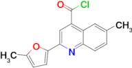 6-methyl-2-(5-methyl-2-furyl)quinoline-4-carbonyl chloride