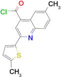 6-methyl-2-(5-methyl-2-thienyl)quinoline-4-carbonyl chloride