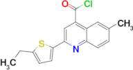 2-(5-ethyl-2-thienyl)-6-methylquinoline-4-carbonyl chloride