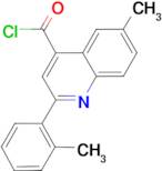 6-methyl-2-(2-methylphenyl)quinoline-4-carbonyl chloride