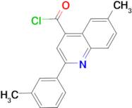 6-methyl-2-(3-methylphenyl)quinoline-4-carbonyl chloride