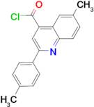 6-methyl-2-(4-methylphenyl)quinoline-4-carbonyl chloride