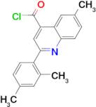 2-(2,4-dimethylphenyl)-6-methylquinoline-4-carbonyl chloride