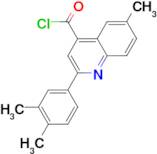 2-(3,4-dimethylphenyl)-6-methylquinoline-4-carbonyl chloride