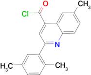 2-(2,5-dimethylphenyl)-6-methylquinoline-4-carbonyl chloride