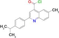 2-(4-isopropylphenyl)-6-methylquinoline-4-carbonyl chloride