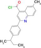 2-(4-sec-butylphenyl)-6-methylquinoline-4-carbonyl chloride