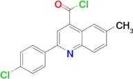 2-(4-chlorophenyl)-6-methylquinoline-4-carbonyl chloride