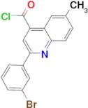 2-(3-bromophenyl)-6-methylquinoline-4-carbonyl chloride