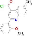 2-(2-methoxyphenyl)-6-methylquinoline-4-carbonyl chloride