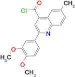 2-(3,4-dimethoxyphenyl)-6-methylquinoline-4-carbonyl chloride