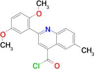 2-(2,5-dimethoxyphenyl)-6-methylquinoline-4-carbonyl chloride