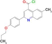 6-methyl-2-(4-propoxyphenyl)quinoline-4-carbonyl chloride