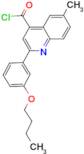 2-(3-butoxyphenyl)-6-methylquinoline-4-carbonyl chloride