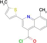 8-methyl-2-(5-methyl-2-thienyl)quinoline-4-carbonyl chloride