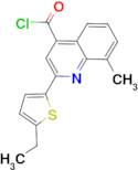 2-(5-ethyl-2-thienyl)-8-methylquinoline-4-carbonyl chloride