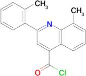 8-methyl-2-(2-methylphenyl)quinoline-4-carbonyl chloride