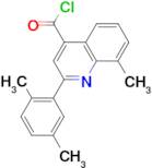 2-(2,5-dimethylphenyl)-8-methylquinoline-4-carbonyl chloride