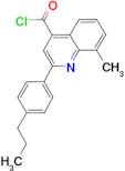 8-methyl-2-(4-propylphenyl)quinoline-4-carbonyl chloride