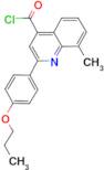 8-methyl-2-(4-propoxyphenyl)quinoline-4-carbonyl chloride