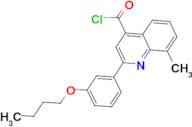 2-(3-butoxyphenyl)-8-methylquinoline-4-carbonyl chloride