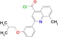 2-(3-isobutoxyphenyl)-8-methylquinoline-4-carbonyl chloride