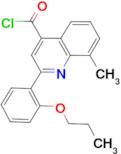 8-methyl-2-(2-propoxyphenyl)quinoline-4-carbonyl chloride