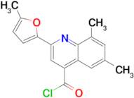 6,8-dimethyl-2-(5-methyl-2-furyl)quinoline-4-carbonyl chloride