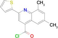 6,8-dimethyl-2-(2-thienyl)quinoline-4-carbonyl chloride