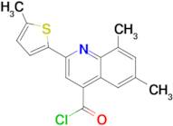 6,8-dimethyl-2-(5-methyl-2-thienyl)quinoline-4-carbonyl chloride