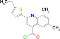 2-(5-ethyl-2-thienyl)-6,8-dimethylquinoline-4-carbonyl chloride