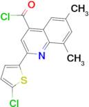 2-(5-chloro-2-thienyl)-6,8-dimethylquinoline-4-carbonyl chloride