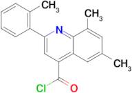 6,8-dimethyl-2-(2-methylphenyl)quinoline-4-carbonyl chloride