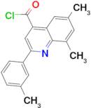 6,8-dimethyl-2-(3-methylphenyl)quinoline-4-carbonyl chloride