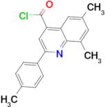 6,8-dimethyl-2-(4-methylphenyl)quinoline-4-carbonyl chloride