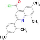 2-(2,4-dimethylphenyl)-6,8-dimethylquinoline-4-carbonyl chloride