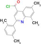 2-(2,5-dimethylphenyl)-6,8-dimethylquinoline-4-carbonyl chloride