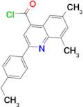 2-(4-ethylphenyl)-6,8-dimethylquinoline-4-carbonyl chloride