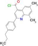 6,8-dimethyl-2-(4-propylphenyl)quinoline-4-carbonyl chloride