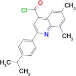 2-(4-isopropylphenyl)-6,8-dimethylquinoline-4-carbonyl chloride